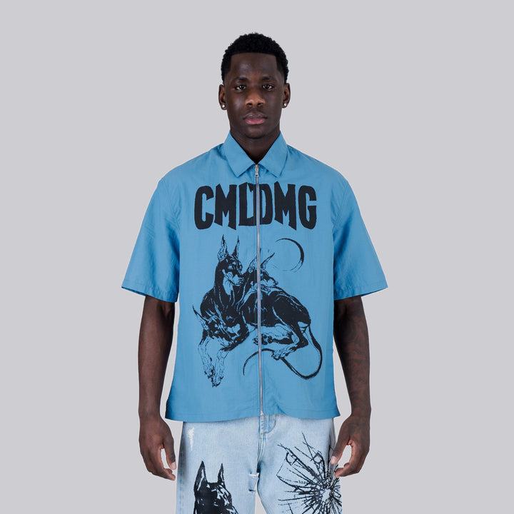 CERBERUS SHIRT - AQUA SPLASH WASH