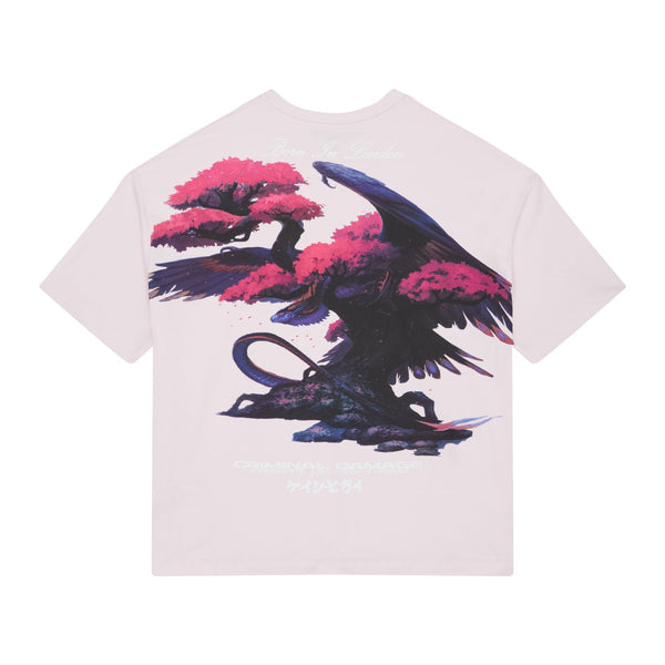 DRAGON SCENIC GRAPHIC TEE - LILAC