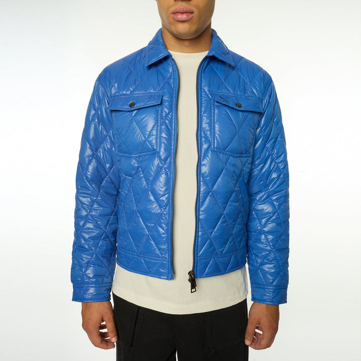 Diamond Quilted Blouson Jacket-Criminal Damage Store