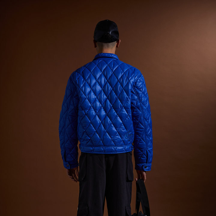 Diamond Quilted Blouson Jacket-Criminal Damage Store