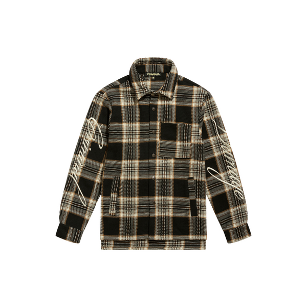 Drop Shoulder Flannel Shirt