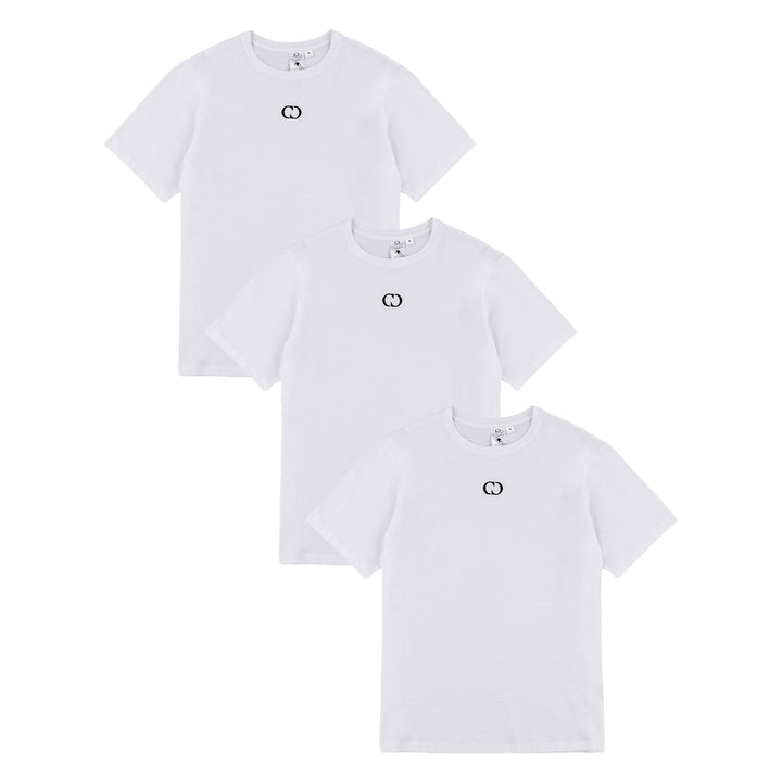 ECO ESSENTIAL 3 PACK T-SHIRT - WHITE