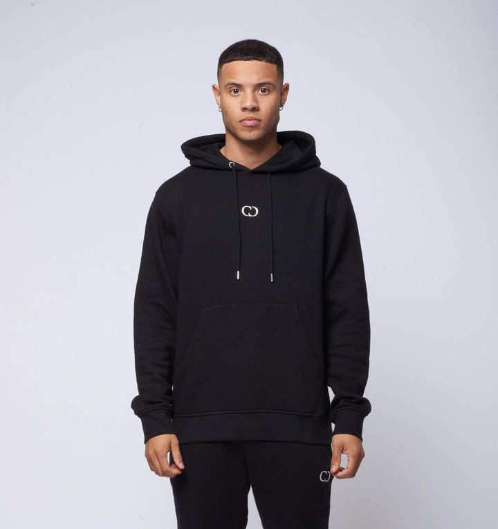 ECO ESSENTIAL PULLOVER HOODIE - BLACK