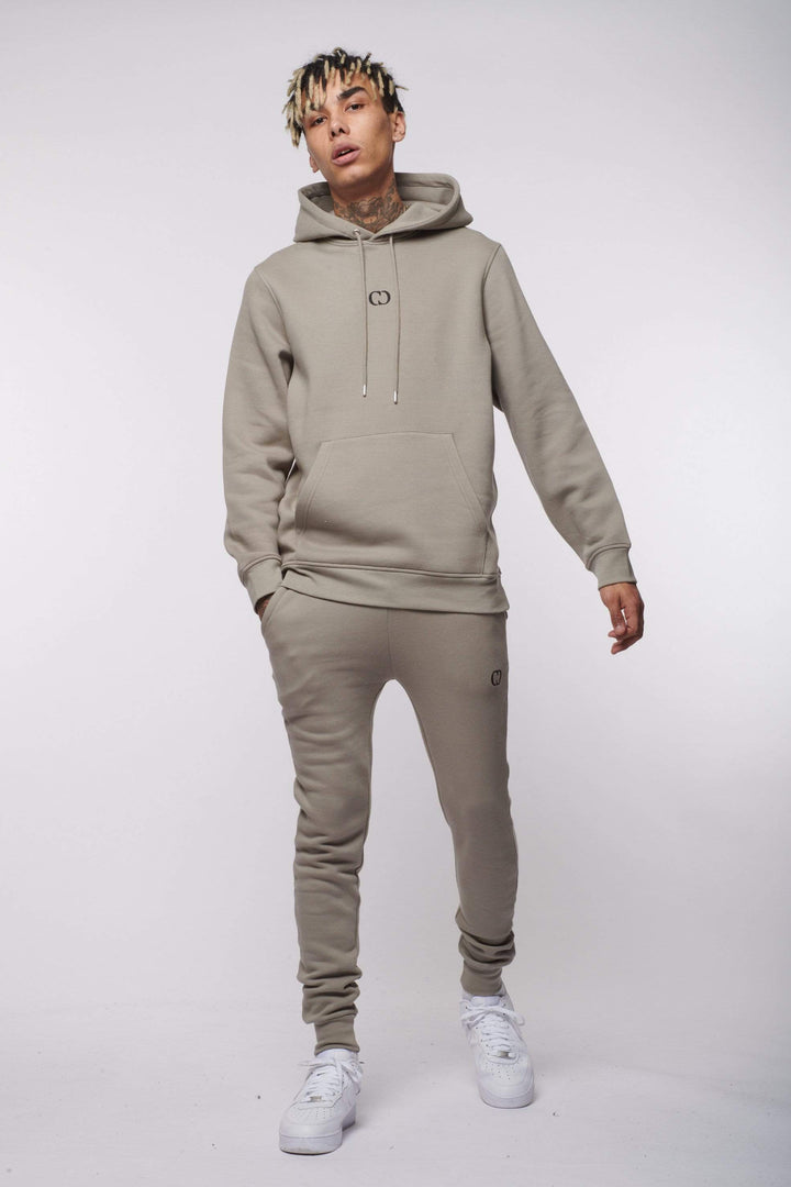 ECO ESSENTIAL PULLOVER HOODIE - STONE