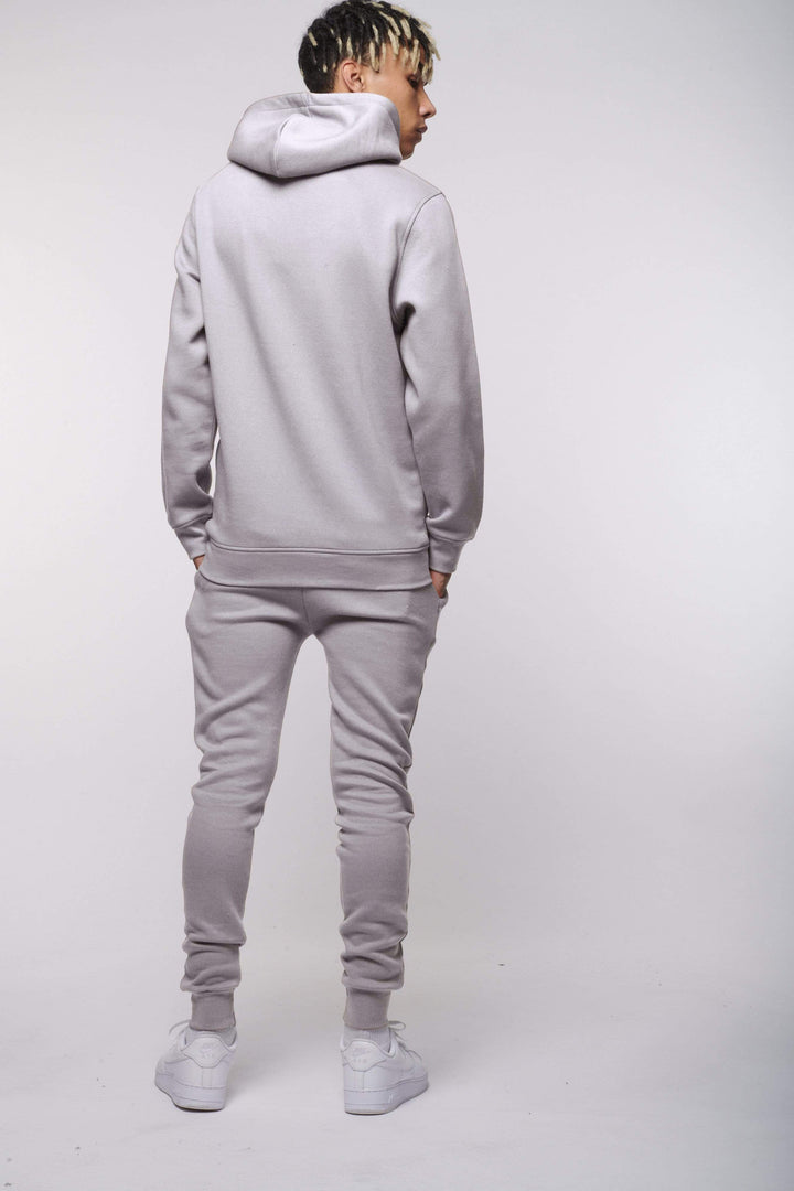 ECO ESSENTIAL PULLOVER HOODIE - LIGHT GREY