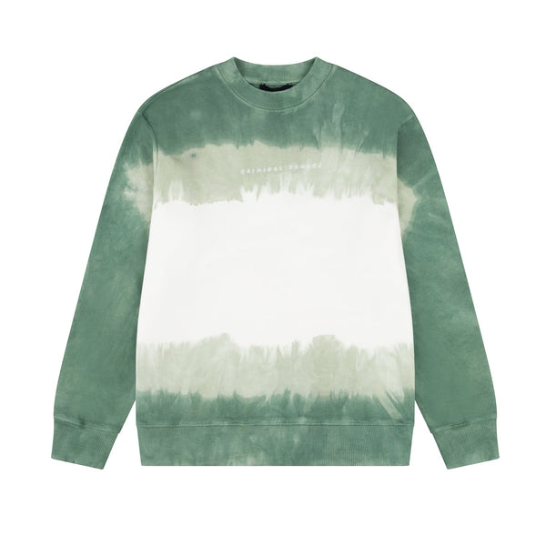 FADED SWEATSHIRT - SAGE / OFFWHITE