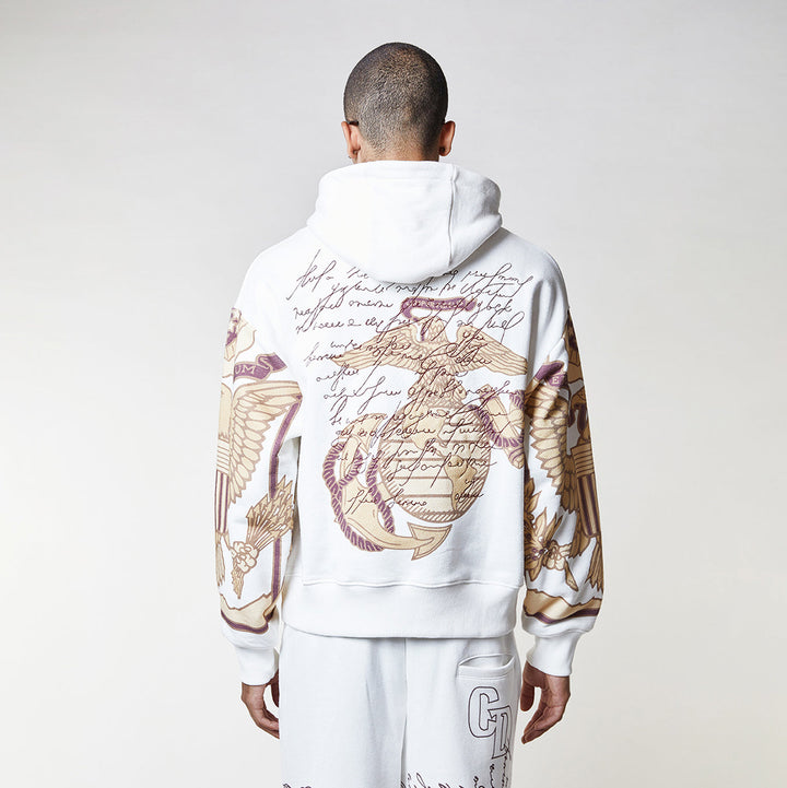 LETTER HOOD - OFF WHITE