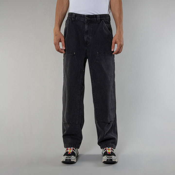 MERCER PANT - GREY ACID WASH