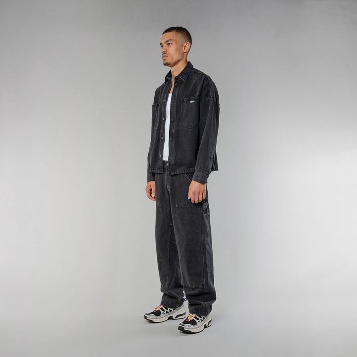 MERCER PANT - GREY ACID WASH