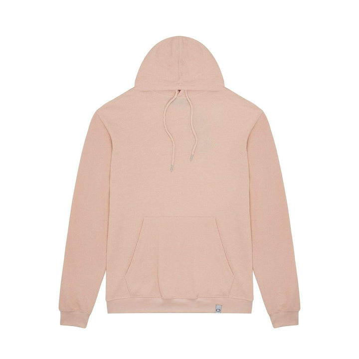 PIQUE KNITTED HOODIE - DUSTY PINK