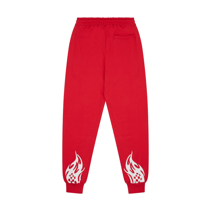 RACER BADGE JOGGER - RED