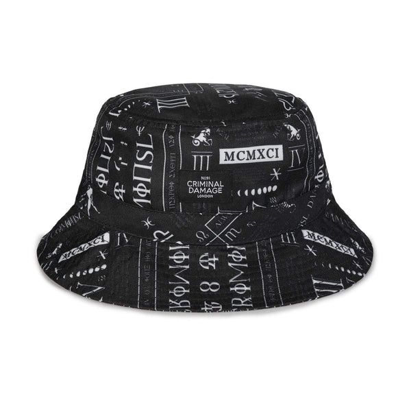 Script Bucket Hat - Black